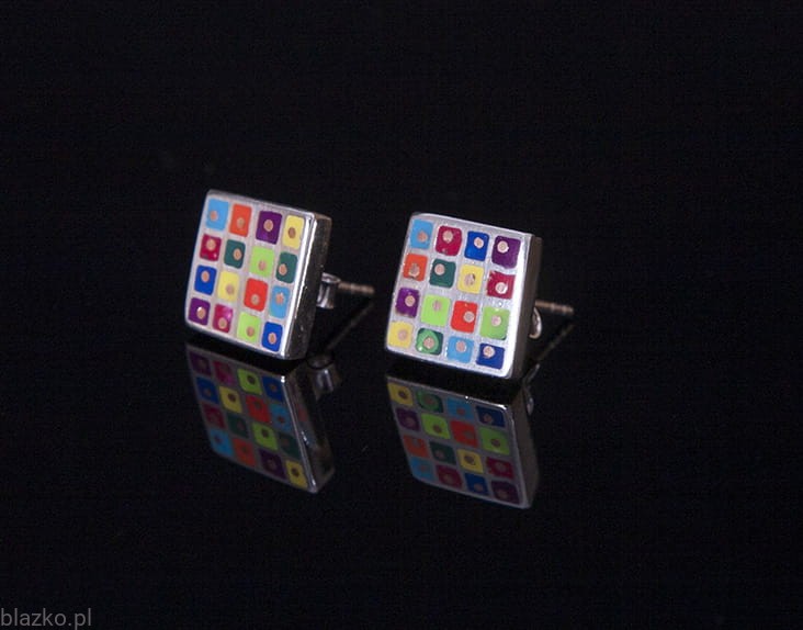 Blazko kolczyki Okienka Duże Kolor