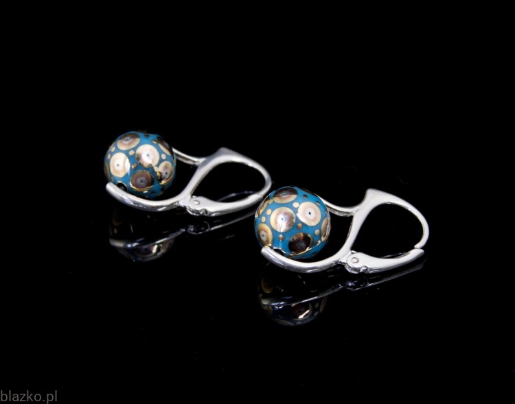 Kolczyki Kuleczki Blazko Turkusowe