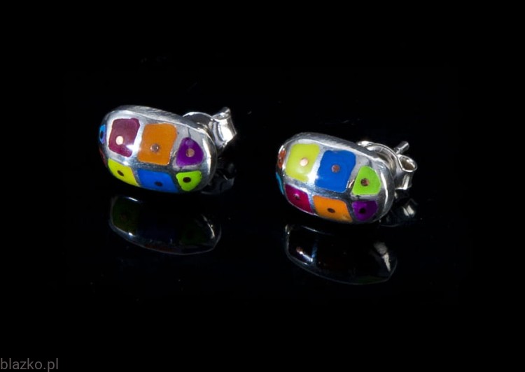 Blazko kolczyki Biedronki Kolor