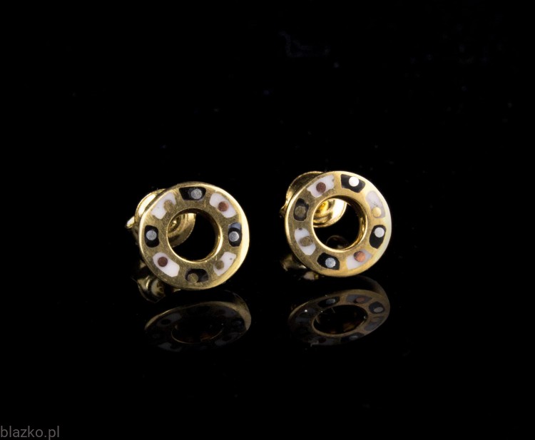 kolczyki kółeczka pozłacane Blazko