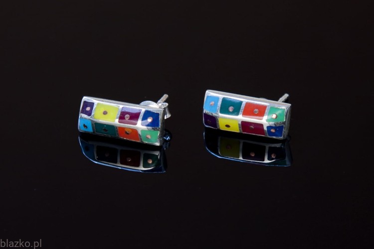 Blazko kolczyki Słupki Kolor