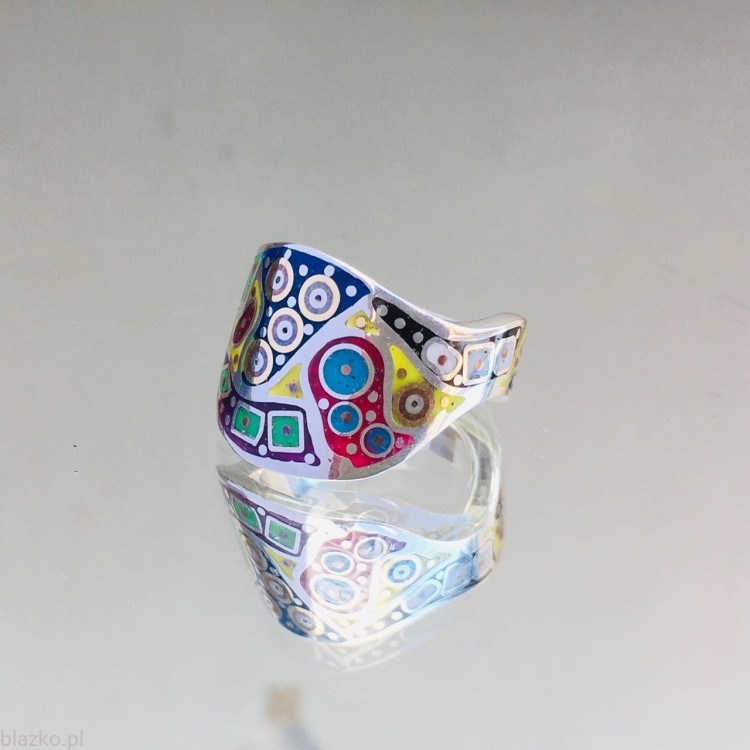 Pierścionek Fala Blazko Kolor