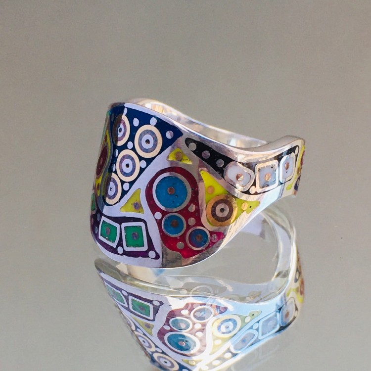 Blazko DolceVita - obrączka Fala Kolor