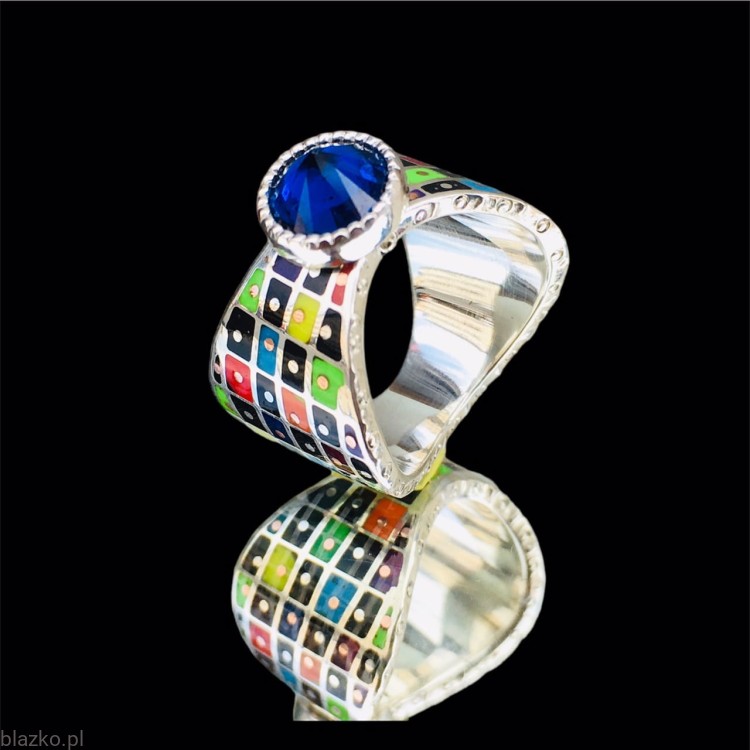 kokardka Blazko - unikatowy pierścionek srebrny