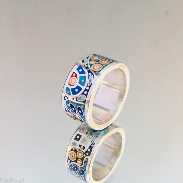 Obrączka Blazko DolceVita Slim - Blue