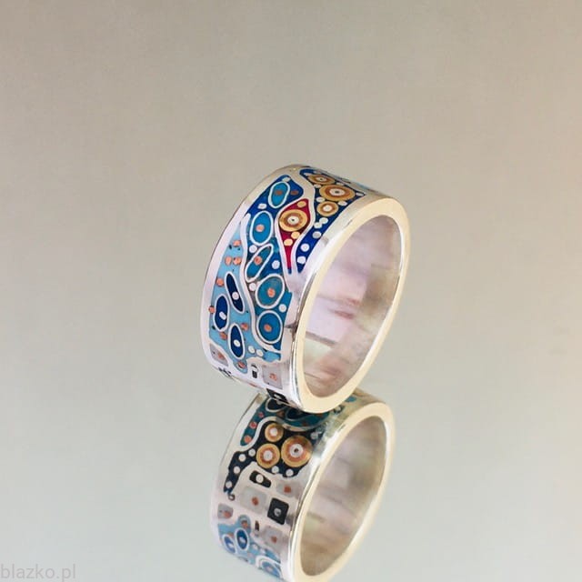 Obrączka Blazko DolceVita Slim - Blue