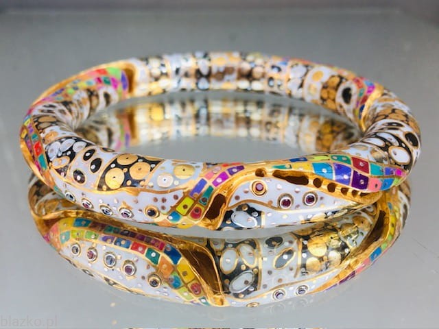 Gold-Plated Blazko Bangle Bracelet