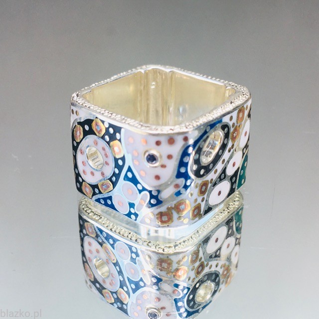 Ażurowy Pralinek - unikatowa obrączka / pierścionek Blazko