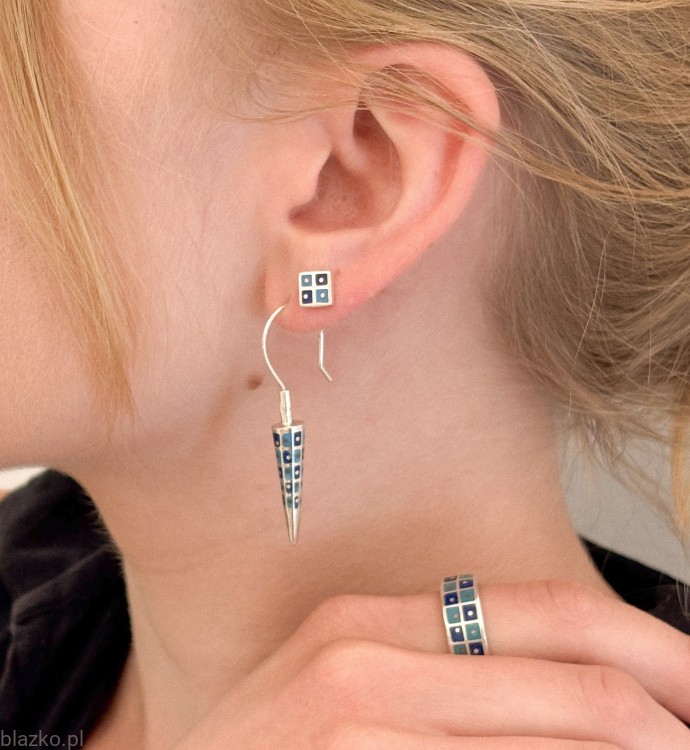 Kolczyki Blazko - Strzałki niebieskie