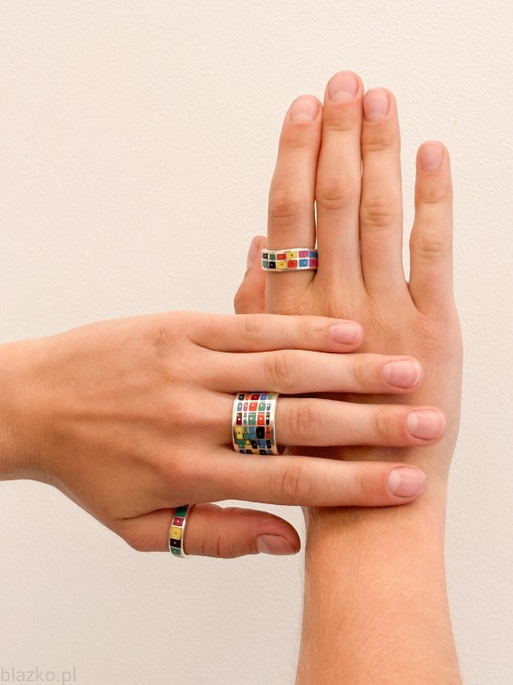 Blazko obrączka Pięciorzędówka Kolor