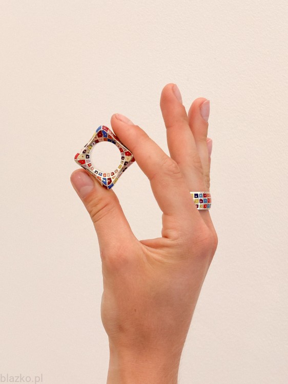 Blazko obrączka Poduszeczka Kolor