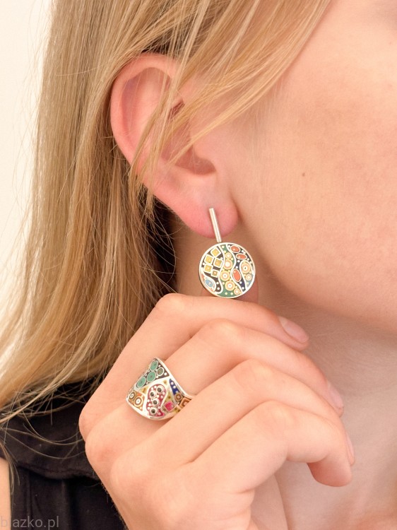 Blazko DolceVita - obrączka Fala Kolor