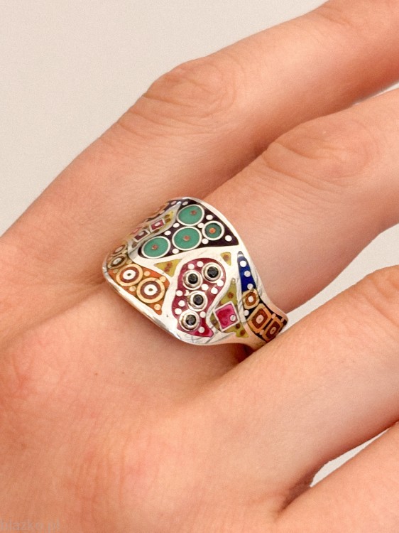 Blazko DolceVita - obrączka Fala Kolor