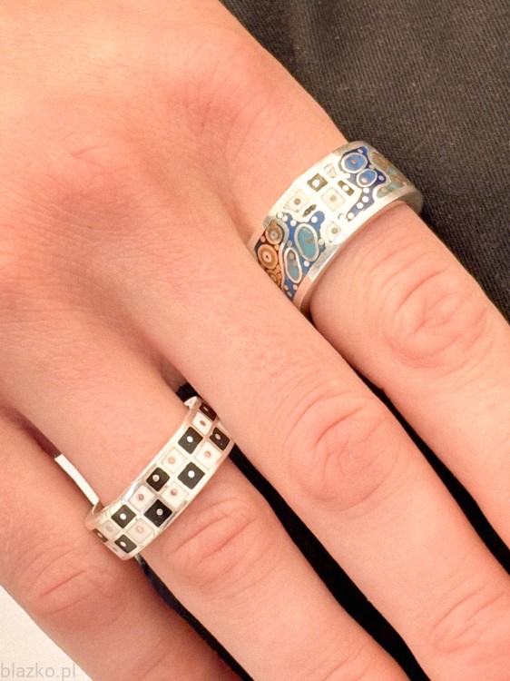 Obrączka Blazko DolceVita Slim - Blue