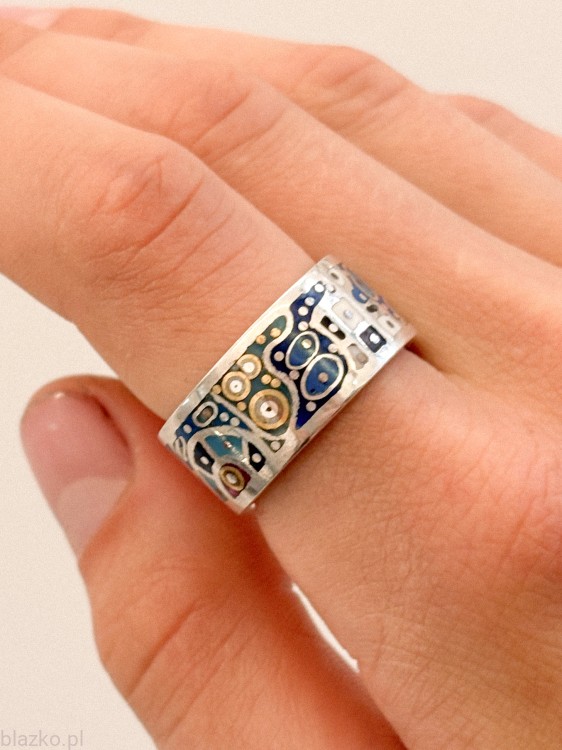 Obrączka Blazko DolceVita Slim - Blue