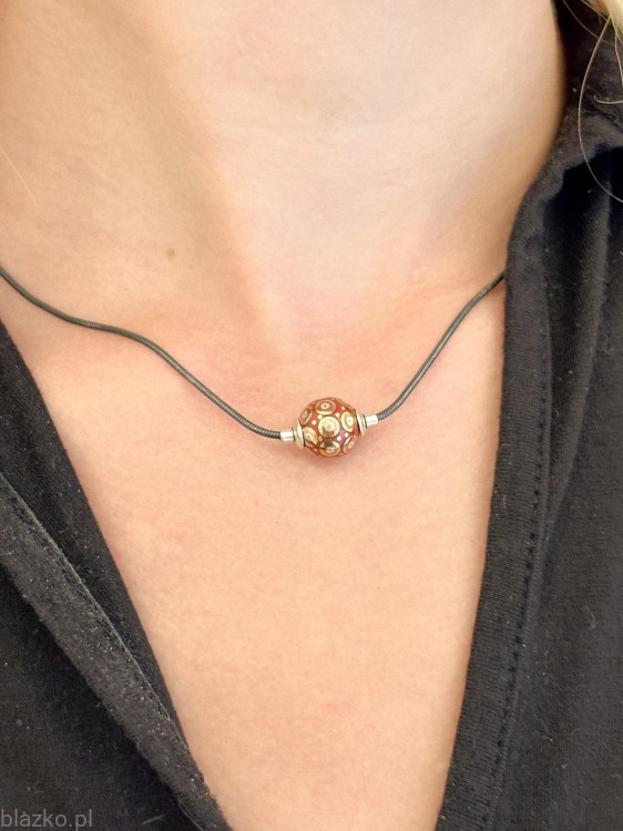 Blazko naszyjnik Kuleczka Porcelanka
