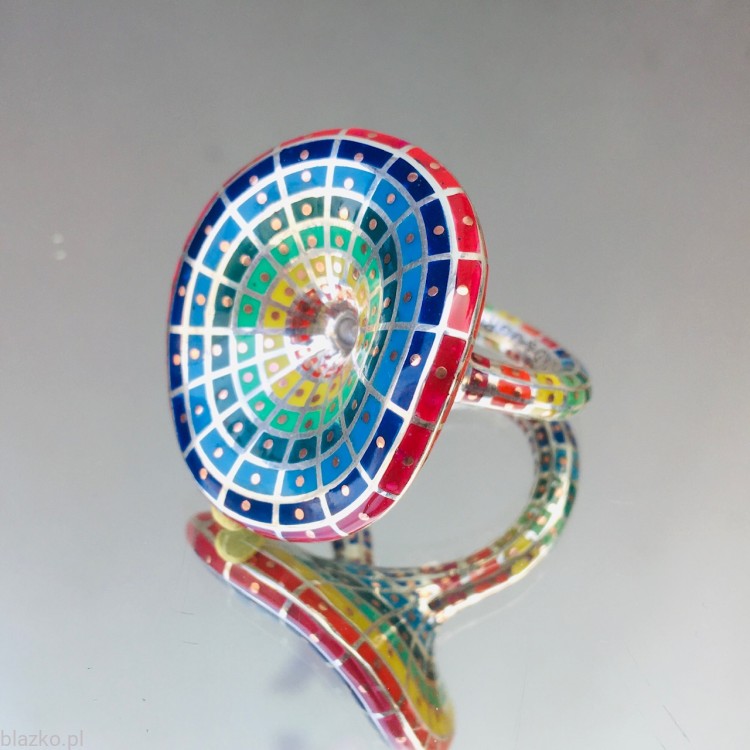 Cyklonik - pierścień duetu Blazko & Ogrodowski - wersja wielokolorowa