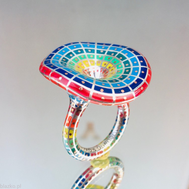 Cyklonik - pierścień duetu Blazko & Ogrodowski - wersja wielokolorowa