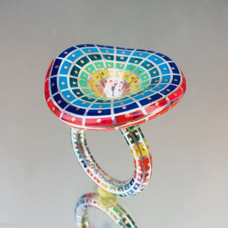 Cyklonik - pierścień duetu Blazko & Ogrodowski - wersja wielokolorowa