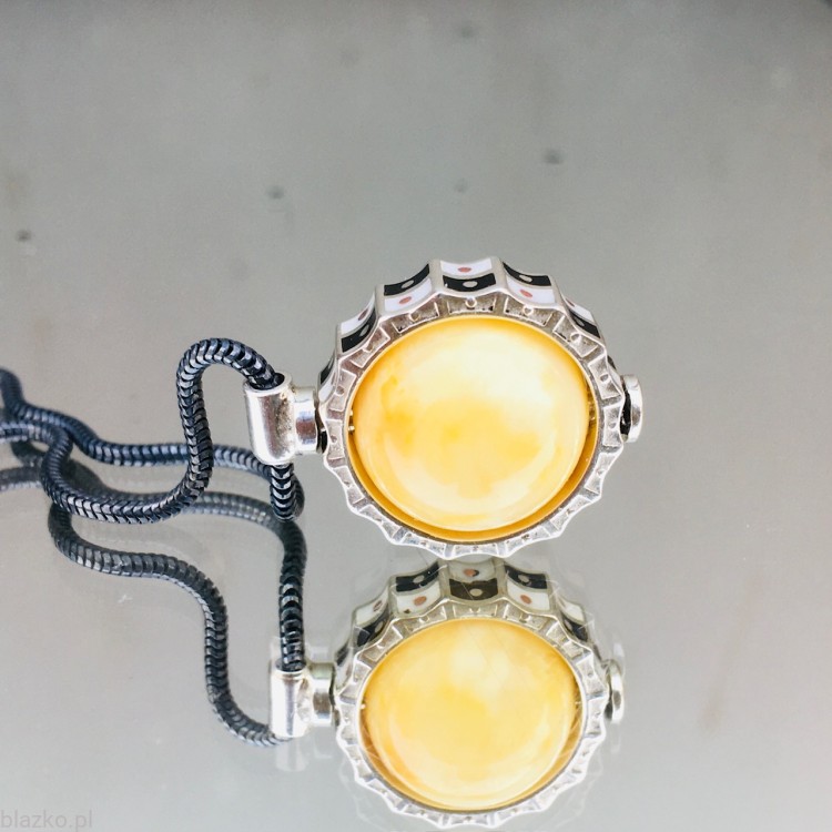 #blazkoamber - naszyjnik blazko z mlecznym bursztynem bałtyckim