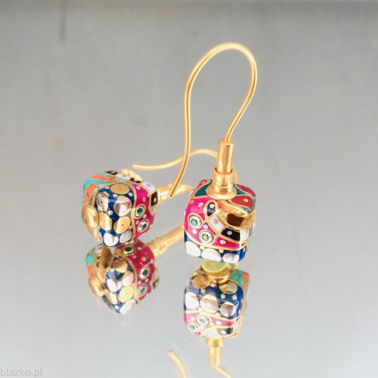 pozłacane kolczyki Kosteczki z kolekcji DolceVita #blazko