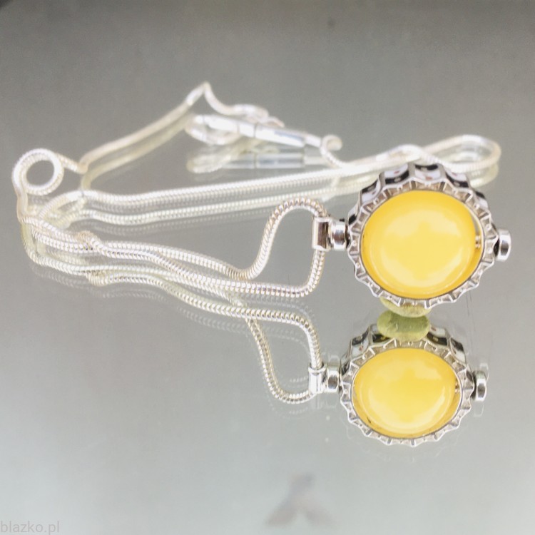 #blazkoamber - naszyjnik blazko z mlecznym bursztynem bałtyckim
