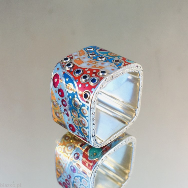 pierścionek unikatowy BLAZKO - pralinek