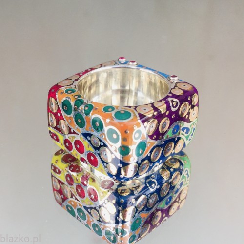 pralina - srebrny pierścień unikatowy Blazko