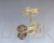 Sundew - unique handcrafted Blazko necklace, gold-plated silver.