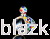 Blazko pierścień Bombetka Grochy Kolor