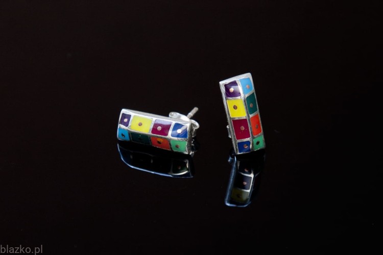 Blazko kolczyki Słupki Kolor