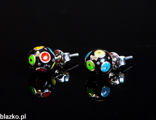 Kolczyki Kuleczki Grochy Blazko