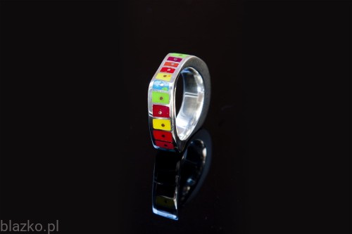 Blazko obrączka Wklęsła Jednorzędowa Kolor