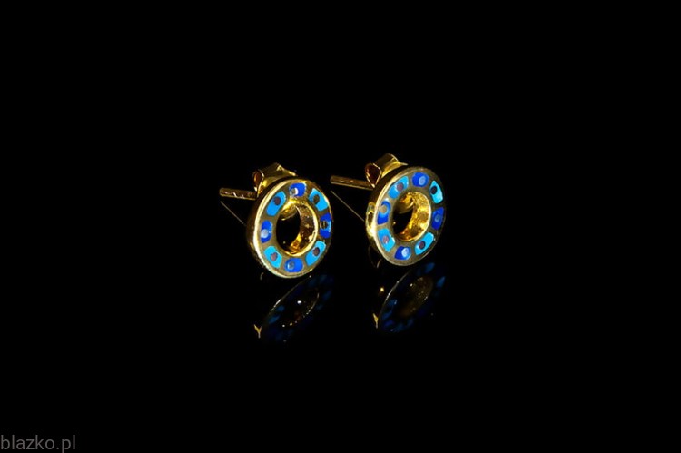 kolczyki kółeczka pozłacane Blazko